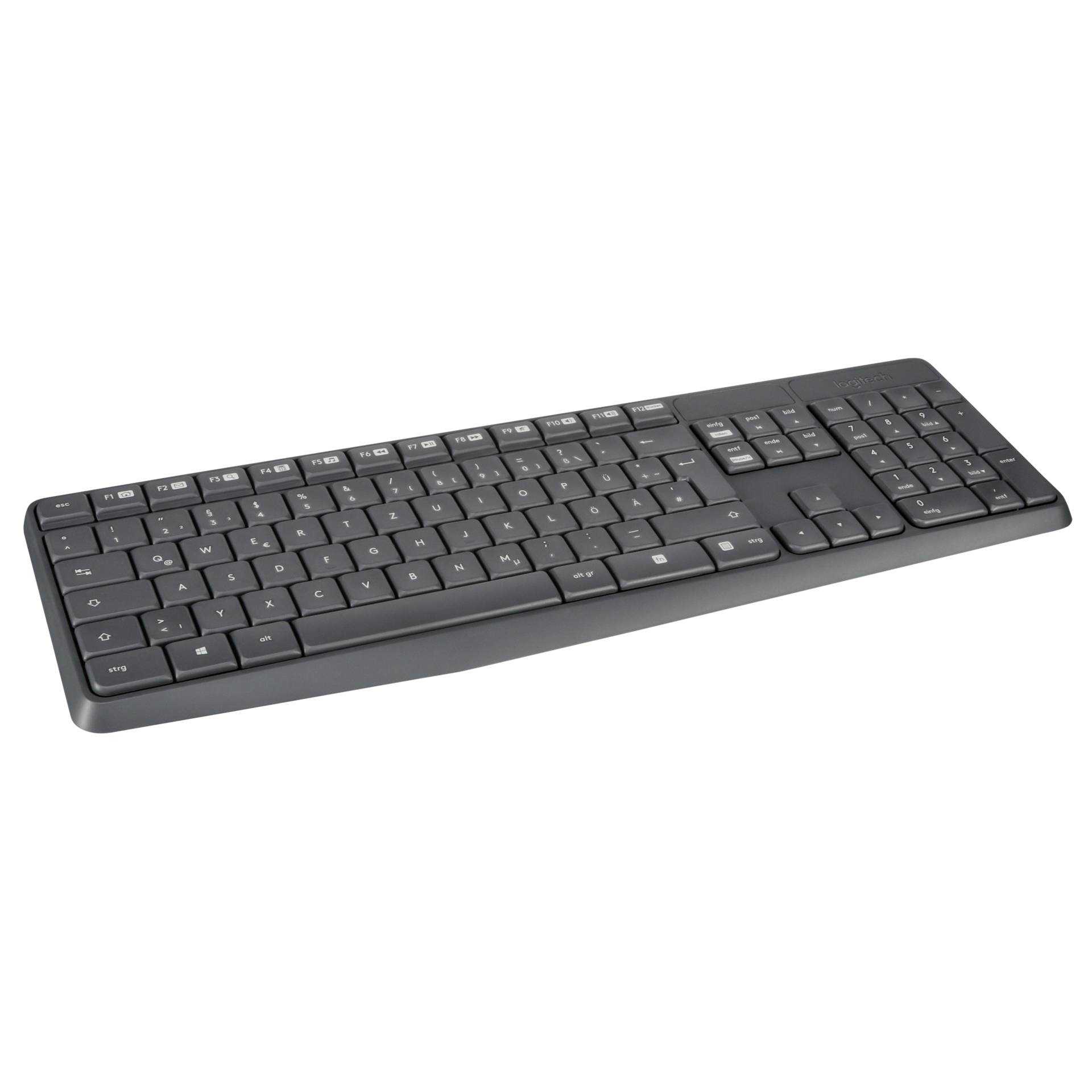 Logitech MK235 - Tastatur-und-Maus-Set - kabellos - 2.4 GHz - German QWERTZ