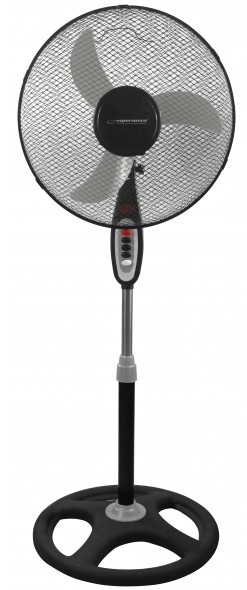 ESPERANZA EHF002KE, Haushalts-Lamellenlüfter, Schwarz, Flur, 40 cm, 90°, Tasten