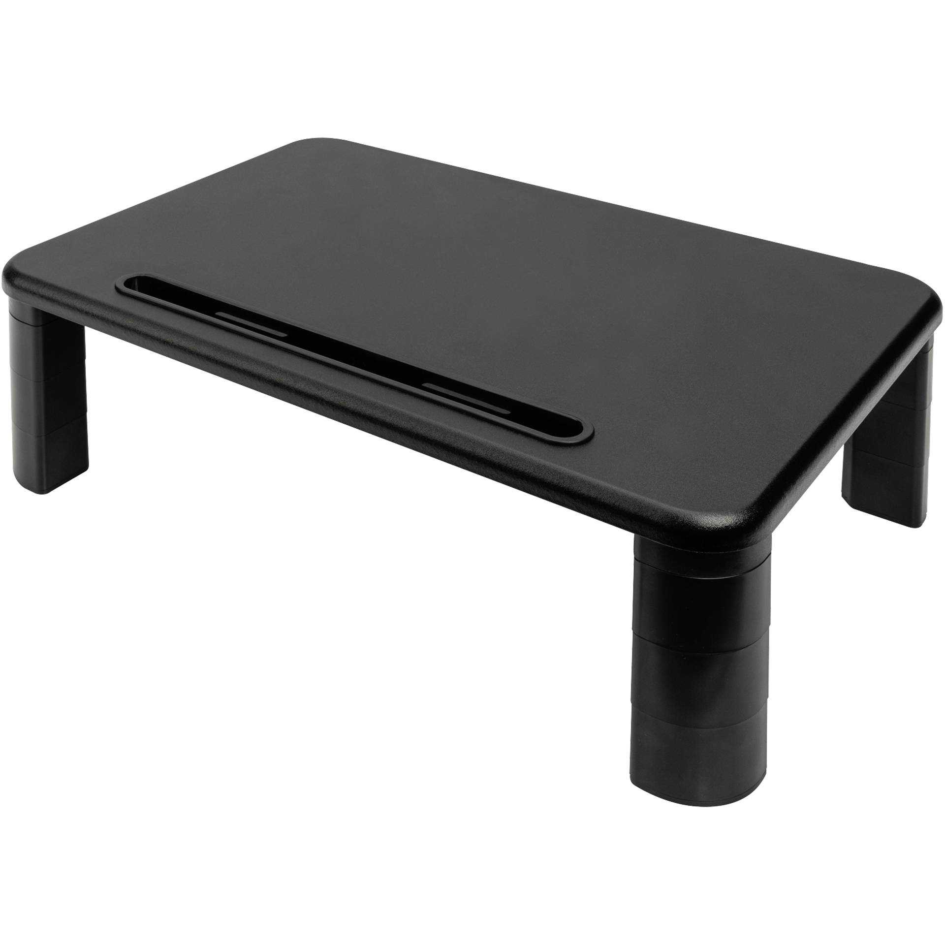DIGITUS Ergonomic Monitor Riser - Aufstellung für Monitor - Schwarz