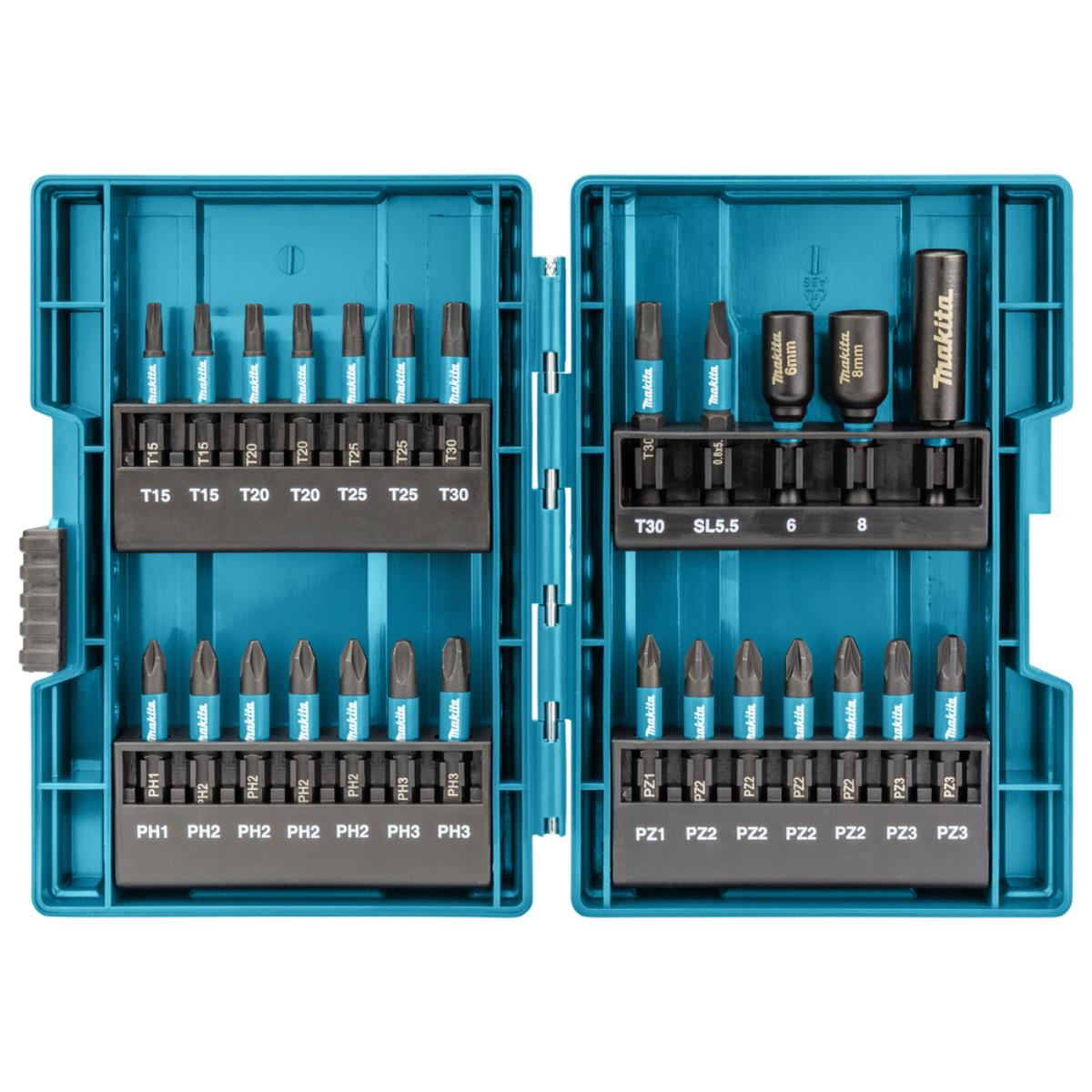 Makita Impact Black - Schlagschrauber Bitsatz - 90 Stücke - torx, phillips, pozidriv - Länge: 50 mm, 25 mm