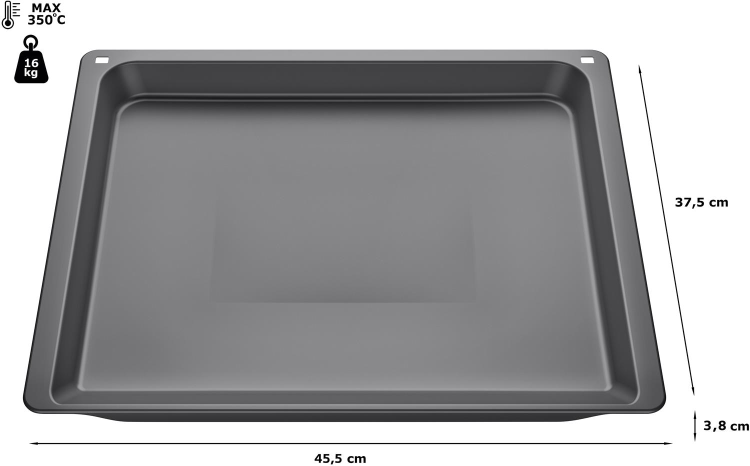 Siemens Universalpfanne, 38 x 455 x 375 mm, anthrazit, HZ632070