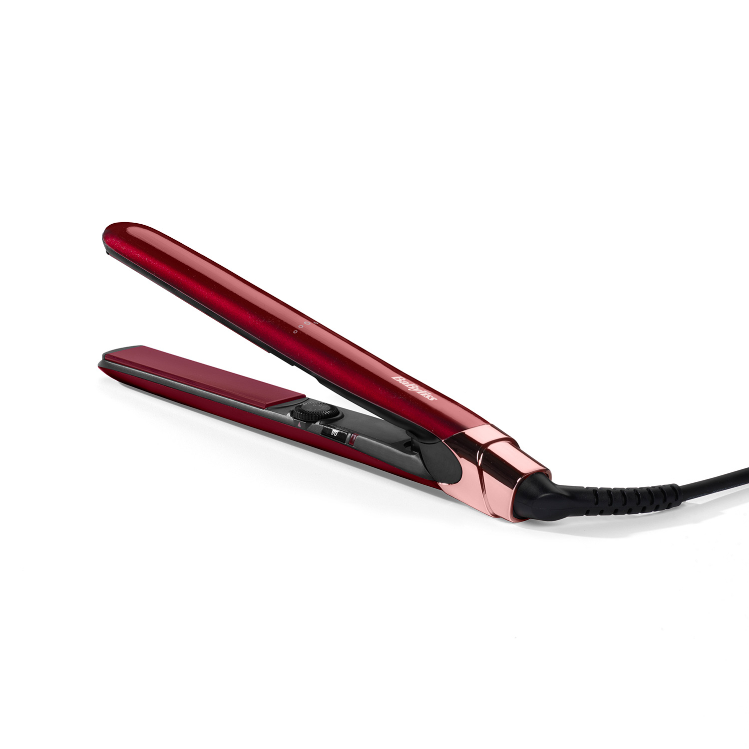 BaByliss Inspired Gltteisen, Glätteisen, Warm, Drehregler, Rot, 3 m, 45 W