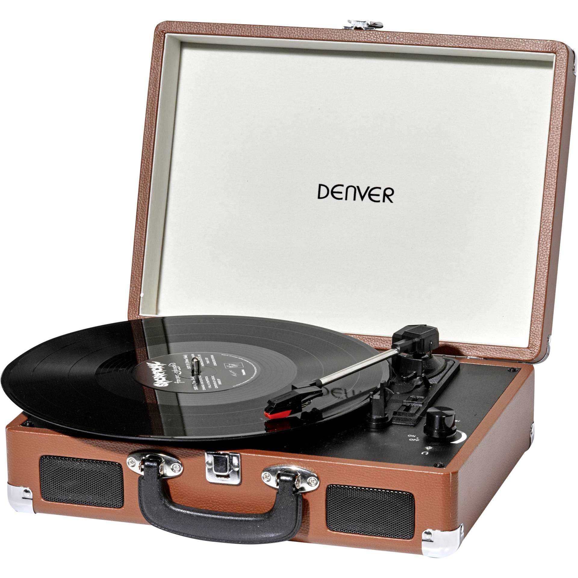 DENVER VPL-120 - Plattenspieler mit Digital-Recorder - braun