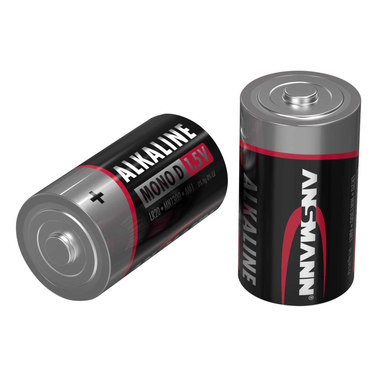 ANSMANN RED LINE - Batterie 2 x D - Alkalisch