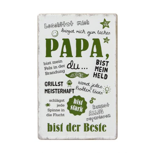 GILDE Metallschild PAPA