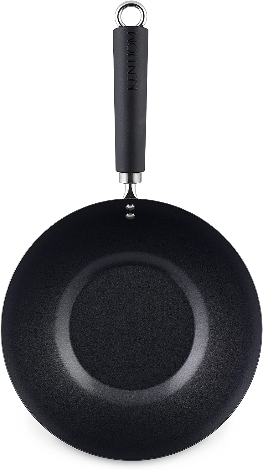 Ken Hom Wok   Karbonstahl mit Antihaftbeschichtung  Ø 27 cm