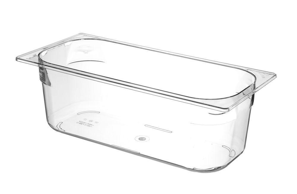 HENDI Eiscreme-Behälter Polycarbonat, 5L, Transparent, 360x250x(H)80mm