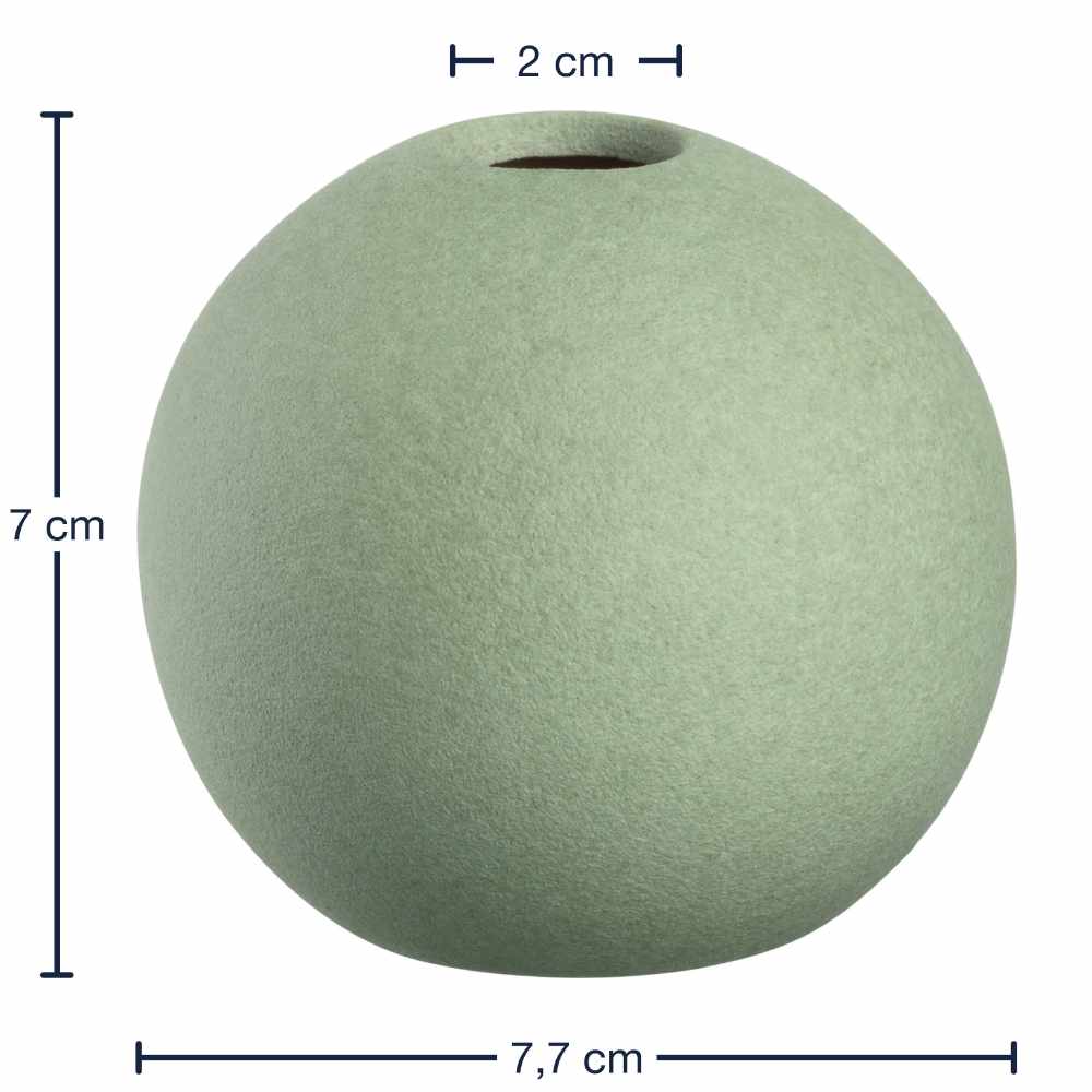 Leonardo Keramikvase 7 cm hellgrün BOLLA