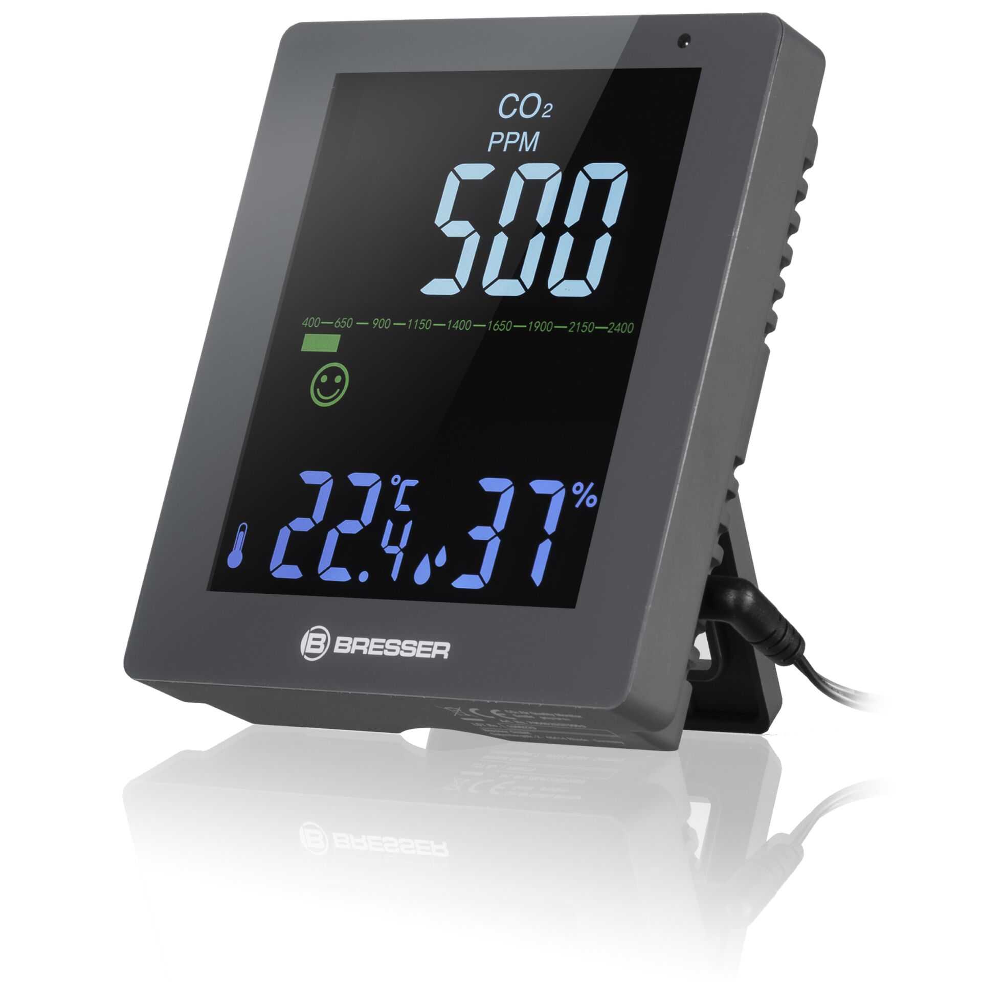 Bresser CO² Luftqualitätsmonitor grau