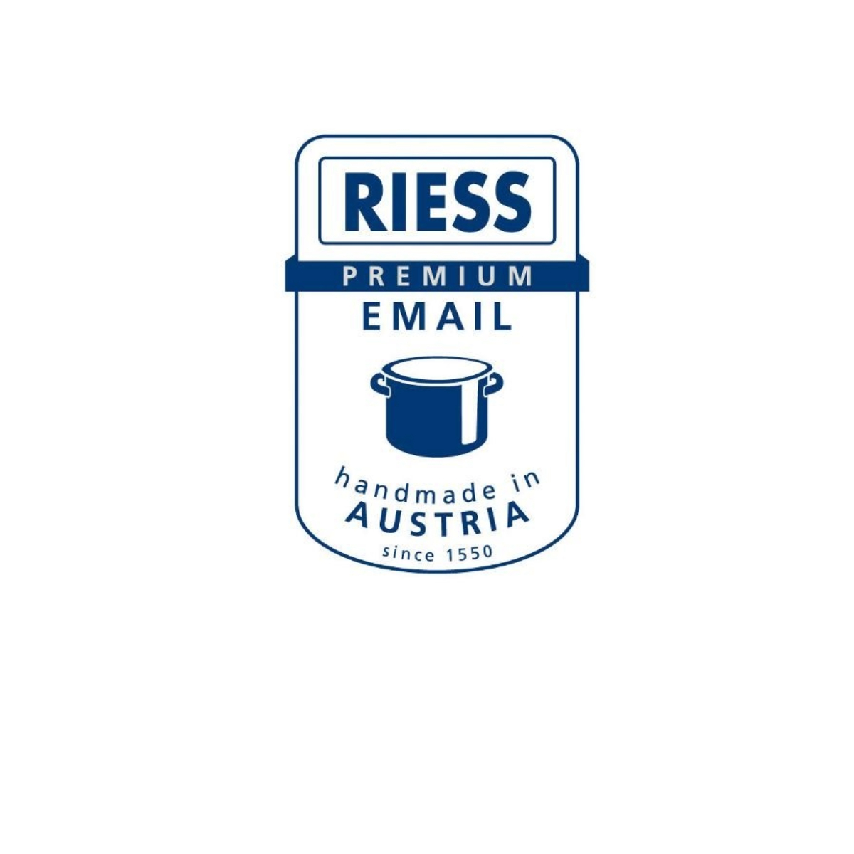 Riess Schmor- Bratpfanne mit Glasdeckel Ø20cm schwarz Emaille