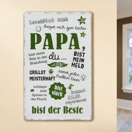 GILDE Metallschild PAPA