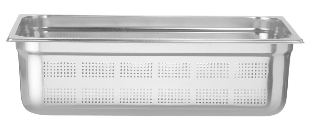 HENDI Behälter GN 1/1 perforiert, Profi Line, GN 1/1, 21L, Hellgrau, (H)150mm